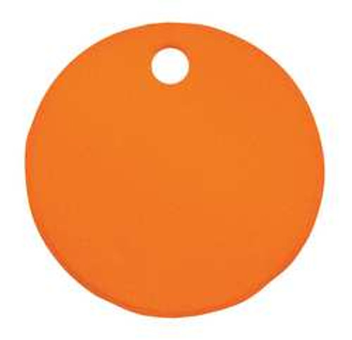 C.H. HANSON 43009 BLANK TAG,ALUM,1IN H,1IN W,ORANGE,PK5