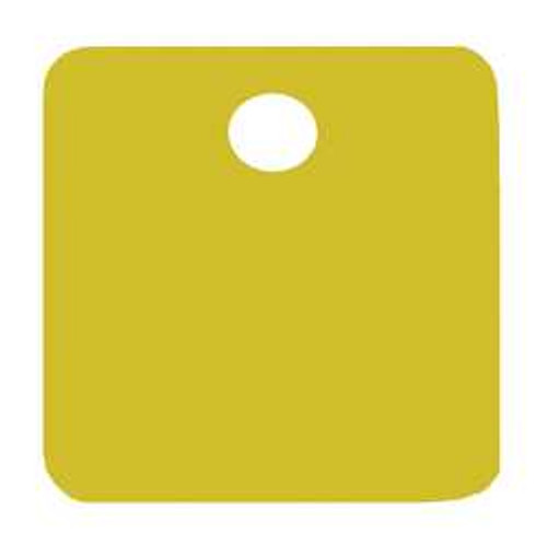 C.H. HANSON 43022 BLANK TAG,ALUMINUM,1IN H,1IN W,GOLD,PK5