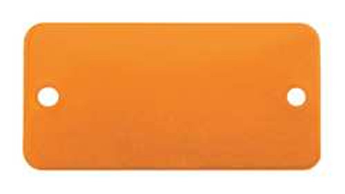 C.H. HANSON 43039 BLANK TAG,ALUM,1IN H,2IN W,ORANGE,PK5