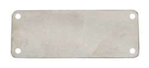 C.H. HANSON 43071 BLANK TAG,ALUM,1IN H,2IN W,SILVER,PK10