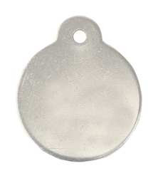 C.H. HANSON 43127 BLANK TAG,SS,1IN H,1IN W,SILVER,PK25