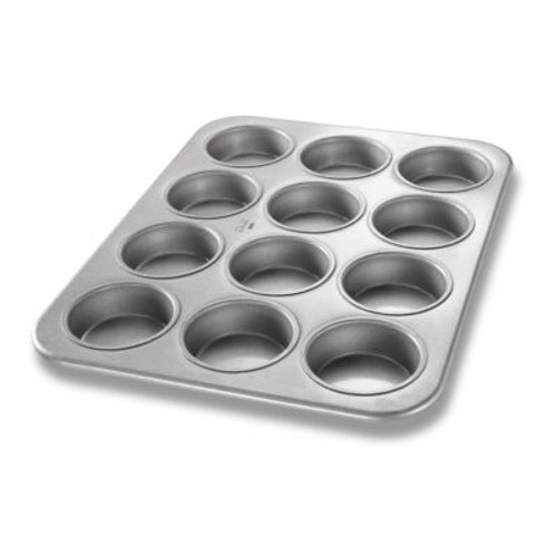 CHICAGO METALLIC 43515 PAN MUFFIN JUMBO 12 CAV STEEL
