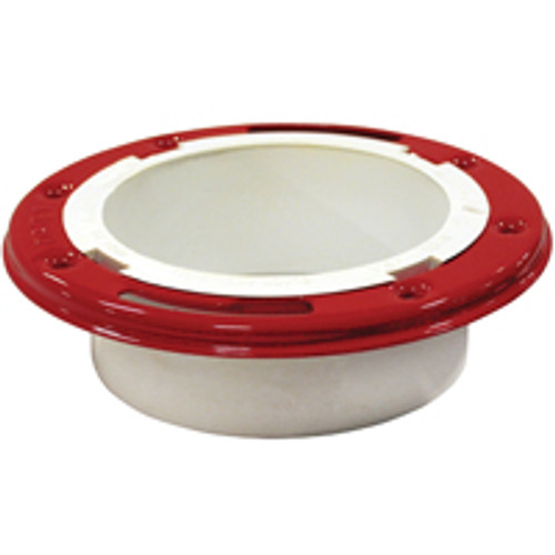OATEY 43521 CLOSET FLANGE-METAL RING PVC  