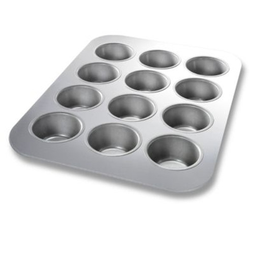 CHICAGO METALLIC 45125 PAN MUFFIN 12 CUP ALUM STEEL GLAZED