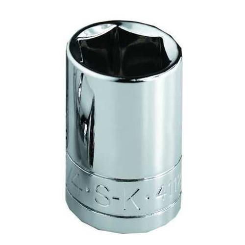 SK PROFESSIONAL TOOLS 45216 SOCKET 3/8 IN DR 1/2 IN 12 PT STD