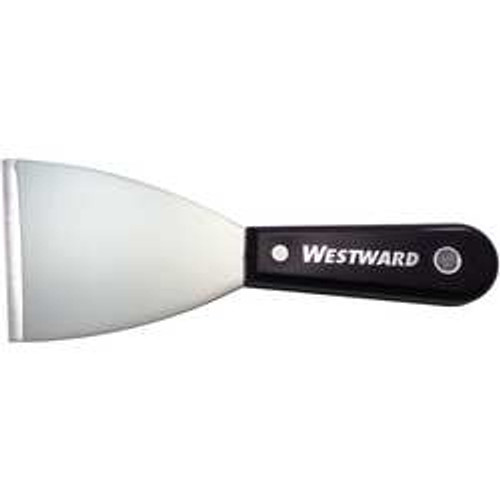 WESTWARD 46A913 PUTTY KNIFE STIFF FULL TANG 3 X 4 IN