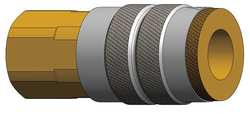 DIXON TICONDEROGA CO. 4FF6 FEMALE TO INDUSTRIAL COUPLER (F)NPT 1/2