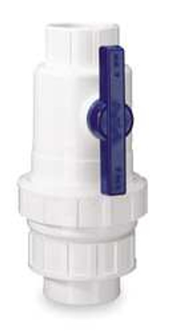 DAYTON 4RG93 CHECK VALVE WITH BALL VALVE PVC 2 IN.