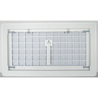 WITTEN AUTOMATIC VENT 500WH MANUAL FOUNDTN VNT W/DAMPR WHT