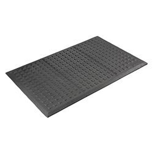 WEARWELL 502-48Z429 ANTI-FATIGUE MAT BLACK 3 X 1 FT.