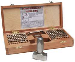 YOUNG BROS. STAMP WORKS, INC. 51069RD LETTER AND NUMBER SET 3/16 IN H STEEL