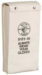 KLEIN TOOLS 5121-19 GLOVE BAG, NO. 4 CANVAS, 19-INCH