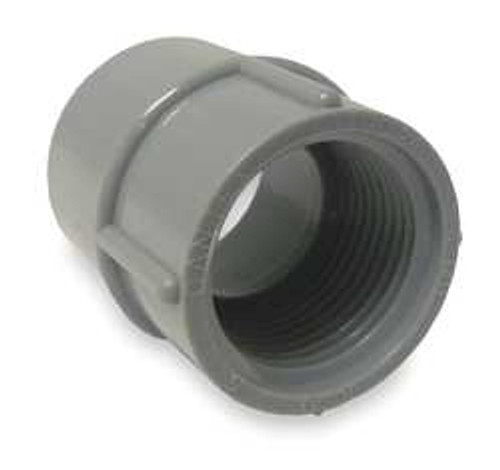 CANTEX 5140049 CONDUIT ADAPTER,PVC,TRADE SIZE 2 1/2IN