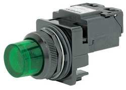 SIEMENS 52BL5G3 PILOT LIGHT TRANSFORMER GRN 120VAC 30MM