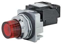 SIEMENS 52PL5G2 PILOT LIGHT TRANSFORMER RED 120VAC 30MM