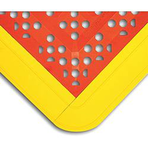 WEARWELL 546-48Z462 WET AREA MAT RED/YELLOW 42 X 27 IN.