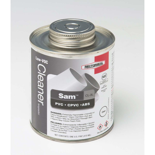 RECTORSEAL CORP 55932 CL-3 SMILING SAM 1 PT CLR CLEANER F/PVC- RECTORSEAL CORP 55932 CL-3 SMILING SAM 1 PT CLR CLEANER F/PVC-
