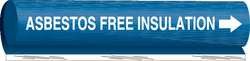 BRADY SPC ABSORBENTS 5632-I PIPE MARKER ASBESTOS FREE INSULATION
