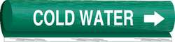 BRADY SPC ABSORBENTS 5658-O PIPE MARKER COLD WATER