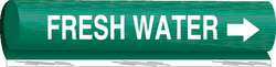 BRADY SPC ABSORBENTS 5692-II PIPE MARKER FRESH WATER