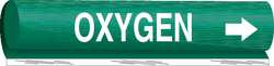 BRADY SPC ABSORBENTS 5735-II PIPE MARKER OXYGEN