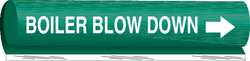BRADY SPC ABSORBENTS 5800-O PIPE MARKER BOILER BLOW DOWN