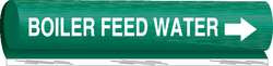 BRADY SPC ABSORBENTS 5801-I PIPE MARKER BOILER FEED WATER