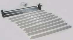 DAYTON 5ZKD1 LOUVER SET GRAY VERTICAL 21-11/16 IN H