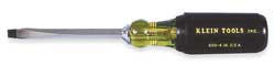 KLEIN TOOLS 600-4 SCREWDRIVER SLOTTED 1/4X4IN HD