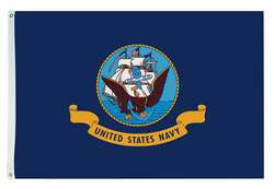 NYLGLO 601 US NAVY FLAG,5X8 FT,NYLON