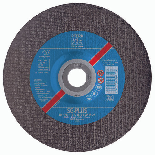 PFERD 63175 CUT-OFF WHEEL,TYPE 27,7" X.045"