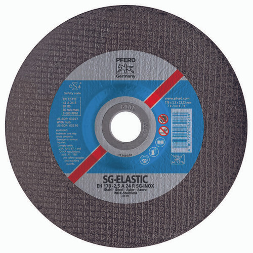 PFERD 63207 CUT-OFF WHEEL,TYPE 27,7" X 3/32"