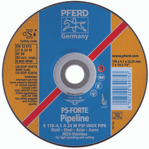 PFERD 63415 FD 63415 PIPELINER WHEEL5X1/8X 11