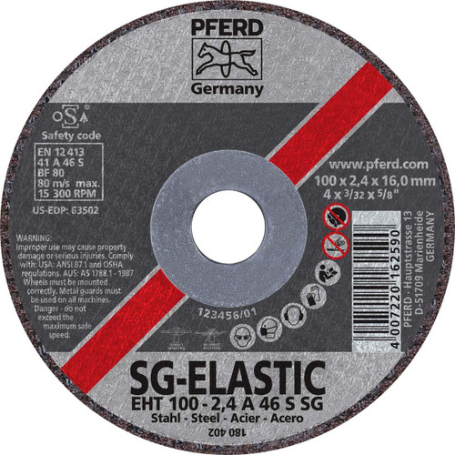 PFERD 63502 CUT OFF WHEEL,T1,4" X 3/32"