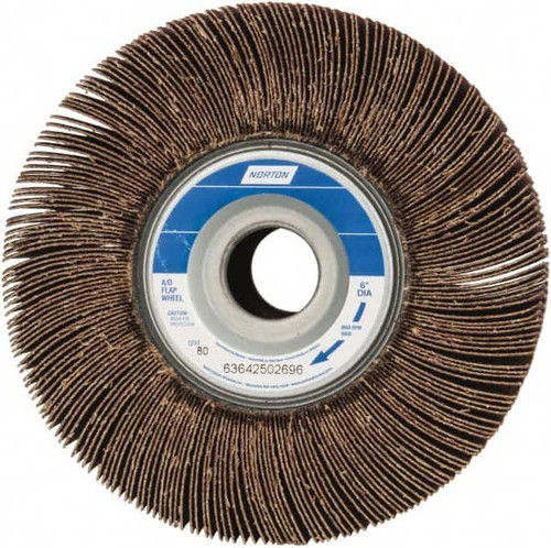 NORTON 63642502696 6 X 3" 80 GRIT ALUMINUM OXIDE UNMOUNTED 