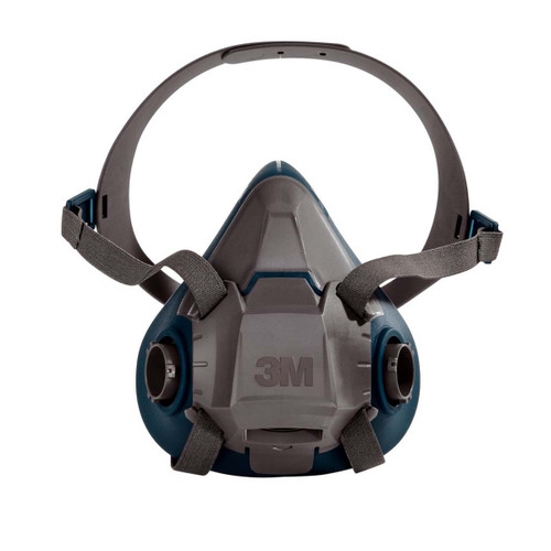 3M 6503 HALF MASK RESPIRATOR,SILICONE,GRAY, TEAL