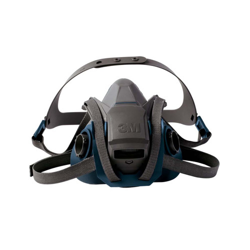 3M 6503QL HALF MASK RESPIRATOR,SILICONE,GRAY, TEAL