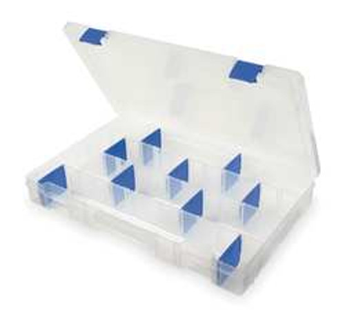 FLAMBEAU INC. 5007 ADJUSTABLE COMPARTMENT BOX TRANSLUCENT