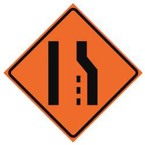 USA-SIGN 669-C/48-RVFO-RS G7244 48IN RIGHT LANE ENDS SYMBOL R34