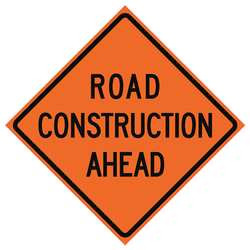 USA-SIGN 669-C/48-SBFO-RA TRAFFIC SIGN ROAD CONSTRUCTION H 48 IN.