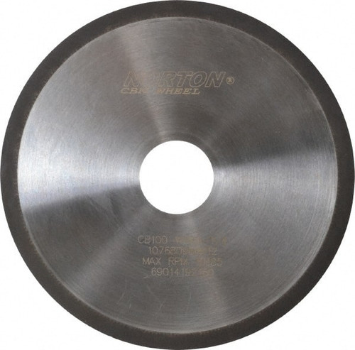 NORTON 69014192160 6" DIAM X 1-1/4" HOLE, 100 GRIT SURFACE 