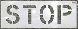 C.H. HANSON 70063 STENCIL,STOP,24 X 12 IN.