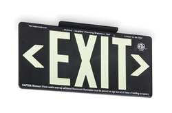 JESSUP MANUFACTURING 7090-B D6993 EXIT SIGN 8-5/8 X 15-7/8IN WHT/BK 