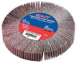 UNITED ABRASIVES-SAIT 72130 FLAP WHEEL 4.5 IN D 5/8-11 ARBOR 40 GRIT