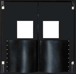 CHASE 7284XDBLA G4689 SWINGING DOOR 7 X 6FT BLACK POLYET