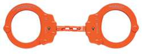 PEERLESS 750B-21CH31 HANDCUFFS CHAIN LINK ORANGE STEEL 10 OZ