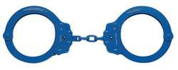 PEERLESS 752C-21CH35 HANDCUFFS OVERSIZE BLUE STEEL 14OZ 2 KEY