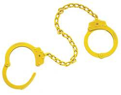 PEERLESS 753C-21CH47 LEG IRONS STANDARD YLW STEEL 15OZ 2 KEYS