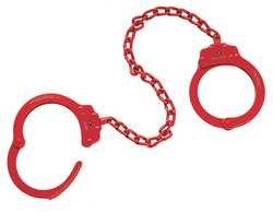 PEERLESS 753C-21CH44 LEG IRONS STANDARD RED STEEL 15OZ 2 KEYS