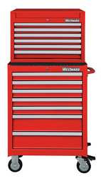 WESTWARD 7CX83 H1754 CHEST/CABINET 26 X 18 X 58 IN RED